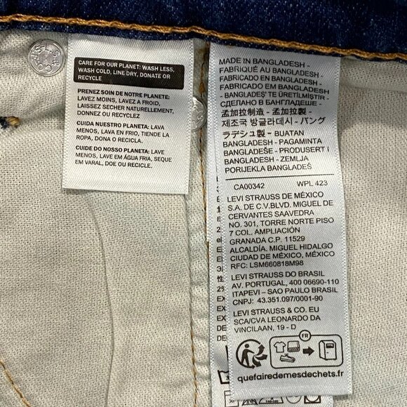 Levi's 505 Jeans Mens 40 x 32 Straight Leg Regular Fit Medium Wash Denim Pants - Picture 11 of 13